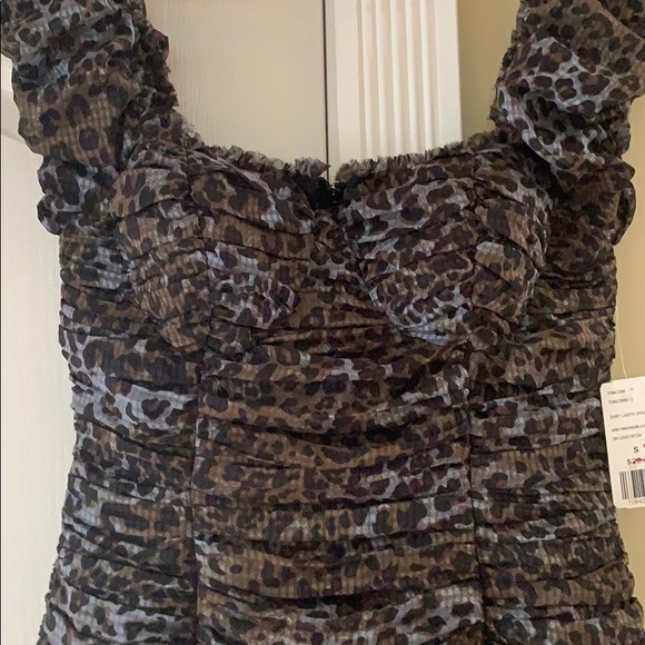 Leopard Ruffle Dress - Picture 2 of 4